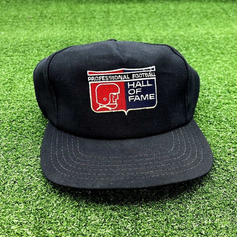 VINTAGE 90S NFL PRO FOOTBALL HALL OF FAME LOGO SNAPBACK HAT CAP MADE IN USA